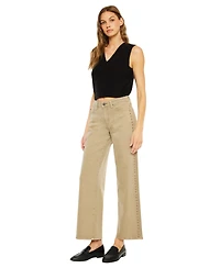KanCan Women's Ellie Mid Rise Wide Leg Jeans