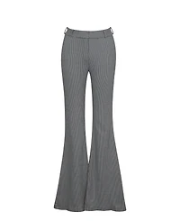 Miss Circle Women's Ulli Micro-Houndstooth Flared Pants