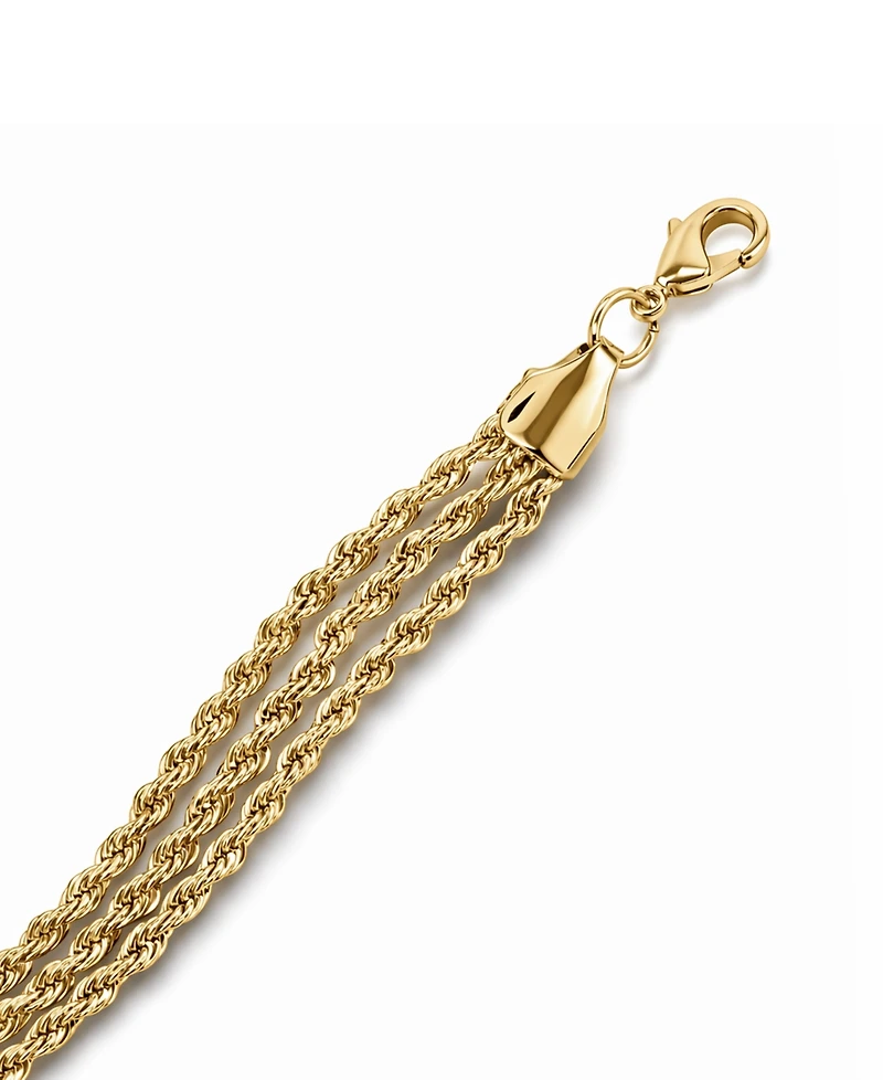And Now This Triple Twisted Rope Chain Bracelet
