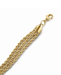 And Now This Triple Twisted Rope Chain Bracelet