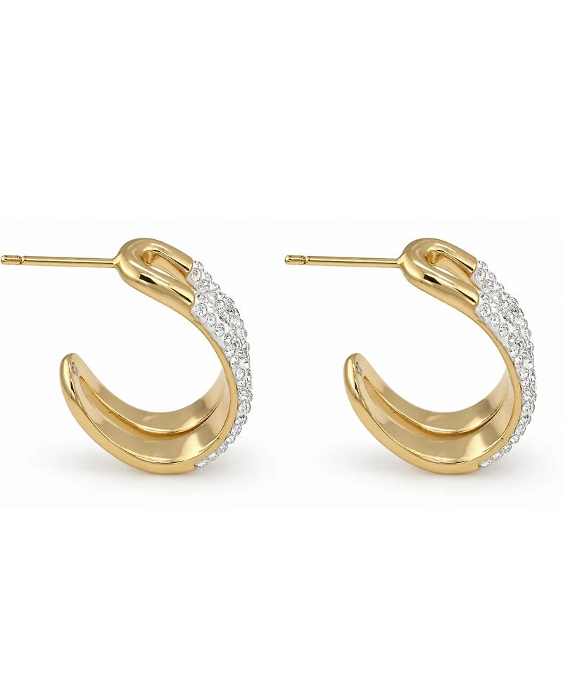And Now This Clear Crystal Double Hoop Earrings
