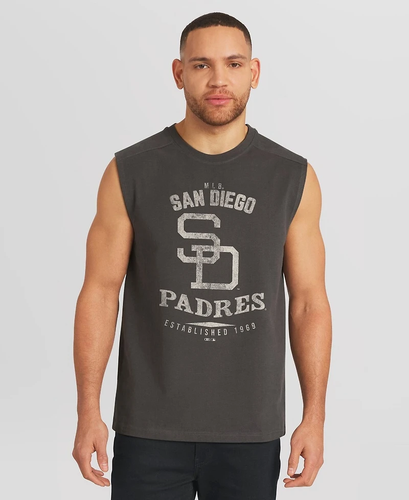 Darius Rucker Collection By Fanatics Men's Charcoal San Diego Padres Muscle Tank Top