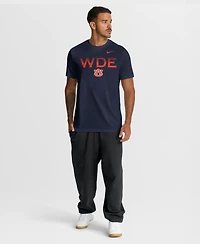 Nike Men's Navy Auburn Tigers Primetime Legend Kinetic Mantra Dri-fit T-Shirt