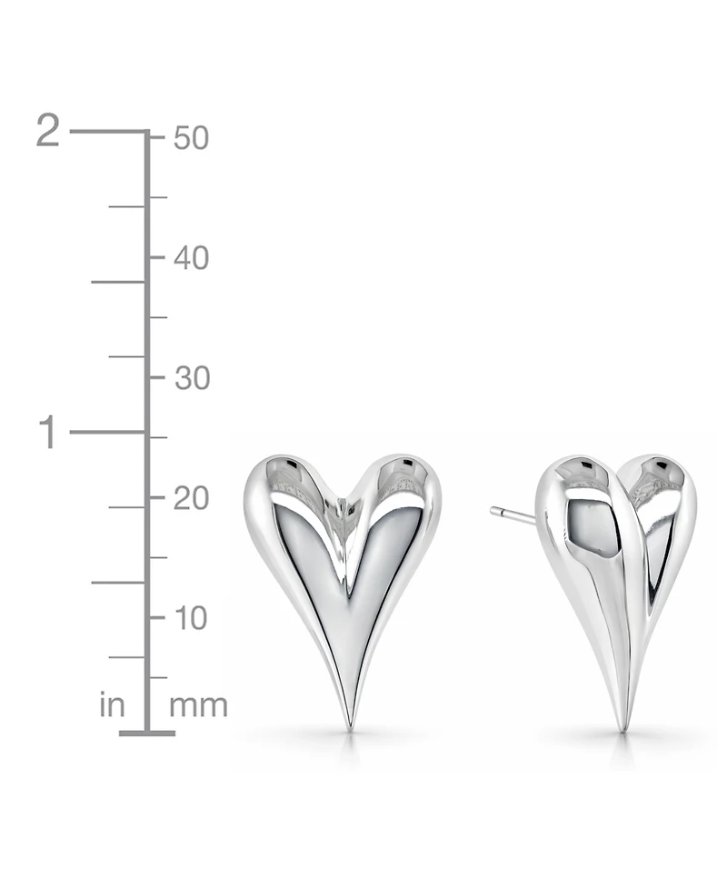And Now This Puff Heart Post Earrings