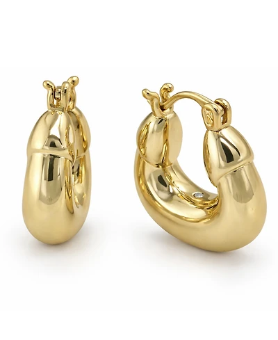 And Now This Puff Click Top Hoop Earrings