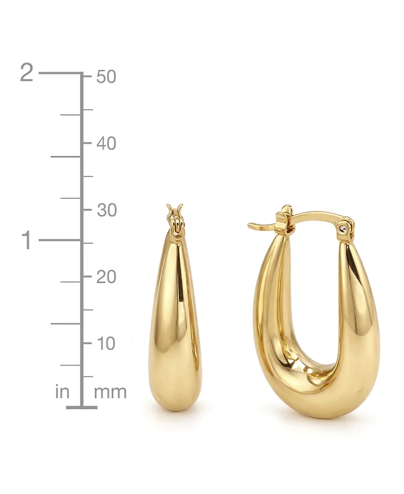 And Now This Puff Click Top Hoop Earrings