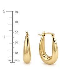And Now This Puff Click Top Hoop Earrings