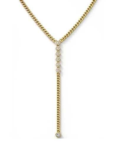 And Now This Cubic Zirconia Y Necklace