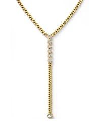 And Now This Cubic Zirconia Y Necklace