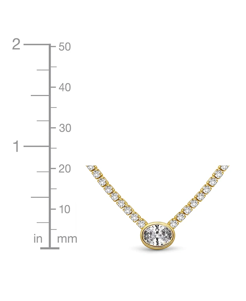 And Now This Cubic Zirconia Tennis Necklace