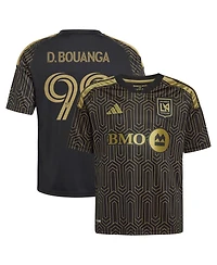 Adidas Big Boys and Girls Denis Bouanga Black Lafc 2026 Primary Kit Replica Jersey