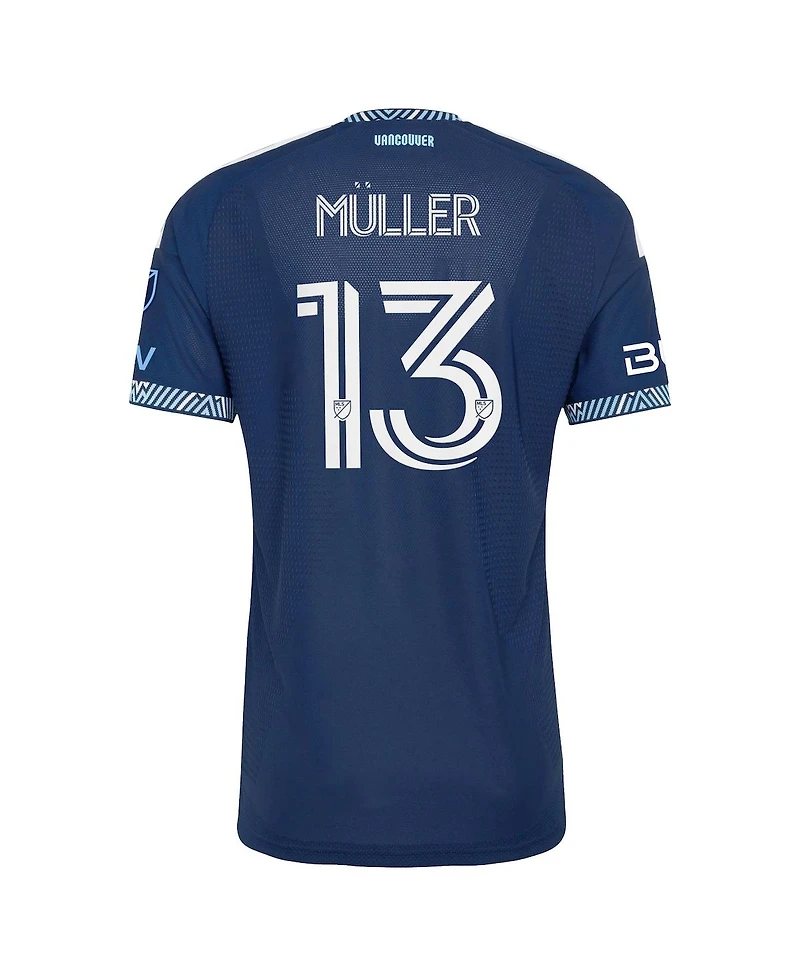 Adidas Men's Thomas Muller Blue Vancouver Whitecaps Fc 2026 The Coastal Jersey On-Field Authentic Patch