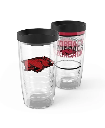 Tervis Arkansas Razorbacks 2-Pack 16oz. Competitor Emblem Tumbler Set