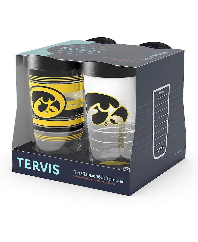 Tervis Iowa Hawkeyes 4-Pack 16oz. Classic Tumbler Set