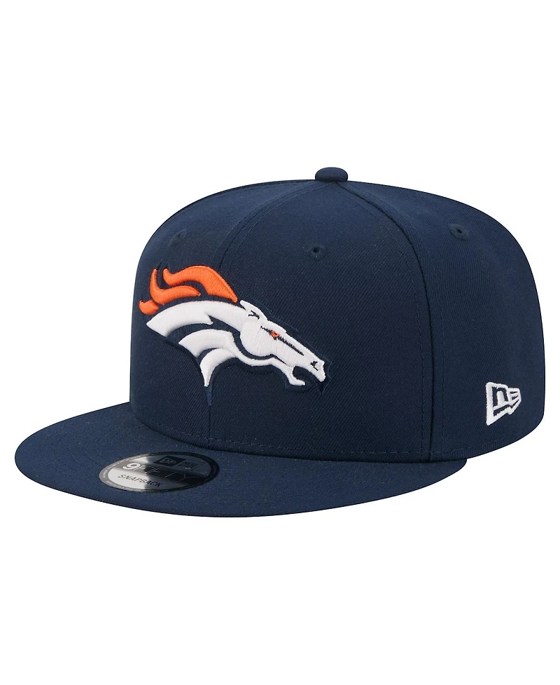 New Era Men's Navy Denver Broncos 9FIFTY Snapback Hat