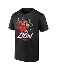 Fanatics Mto Label Men's Zion Williamson Black New Orleans Pelicans Competitor T-Shirt