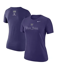 Nike Women's Purple Army Black Knights West Point 250 Collection Dri-fit T-Shirt