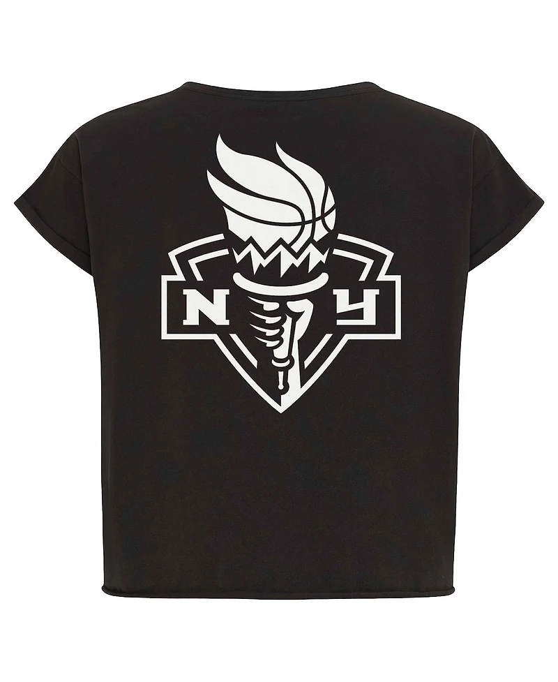 Sportiqe Women's Anthracite New York Liberty Athletic Club Collection Alana T-Shirt