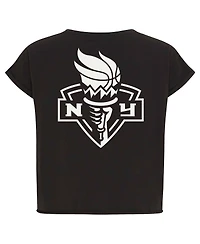 Sportiqe Women's Anthracite New York Liberty Athletic Club Collection Alana T-Shirt