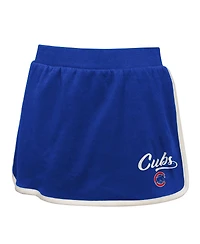Outerstuff Big Girls Royal Chicago Cubs Base Trainer Johnny Polo and Skort Set