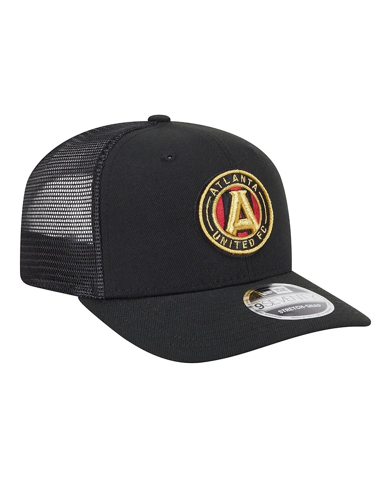 New Era Men's Black Atlanta United Fc Jersey Hook 9SEVENTY Adjustable Hat