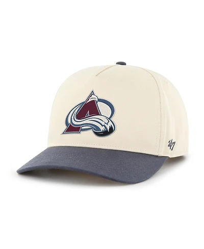 '47 Brand Men's Cream/Navy Colorado Avalanche Logo 2-Tone Hitch Adjustable Hat