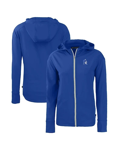 Cutter & Buck Women's Royal Duke Blue Devils Daybreak Eco Full-Zip Hoodie