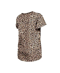 New Era Big Girls Brown Houston Astros Leopard T-Shirt