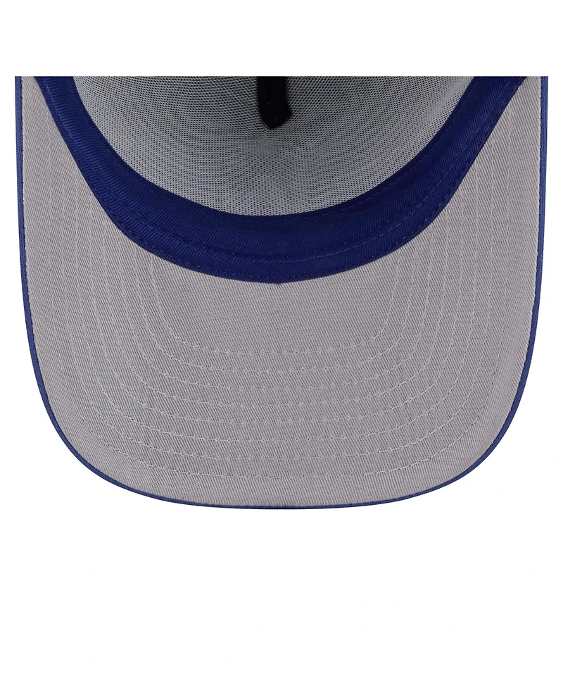 New Era Men's Royal Los Angeles Dodgers Worn A-Frame 9FIFTY Trucker Snapback Hat