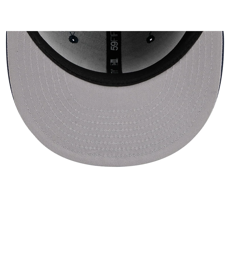 New Era Men's Navy Minnesota Timberwolves Tonal Color Pack 59FIFTY Fitted Hat