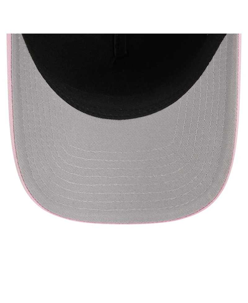 New Era Men's Black Inter Miami Cf Jersey Hook 9FORTY Adjustable Hat
