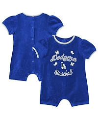 Outerstuff Baby Girls Royal Los Angeles Dodgers Wind-Up Coverall