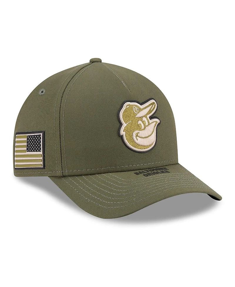 New Era Big Boys and Girls Olive Baltimore Orioles 2026 Armed Forces Day 9FORTY M-Crown Adjustable Hat