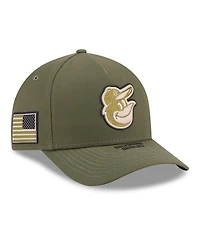 New Era Big Boys and Girls Olive Baltimore Orioles 2026 Armed Forces Day 9FORTY M-Crown Adjustable Hat