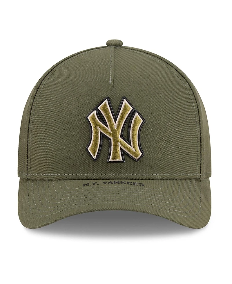 New Era Big Boys and Girls Olive New York Yankees 2026 Armed Forces Day 9FORTY M-Crown Adjustable Hat