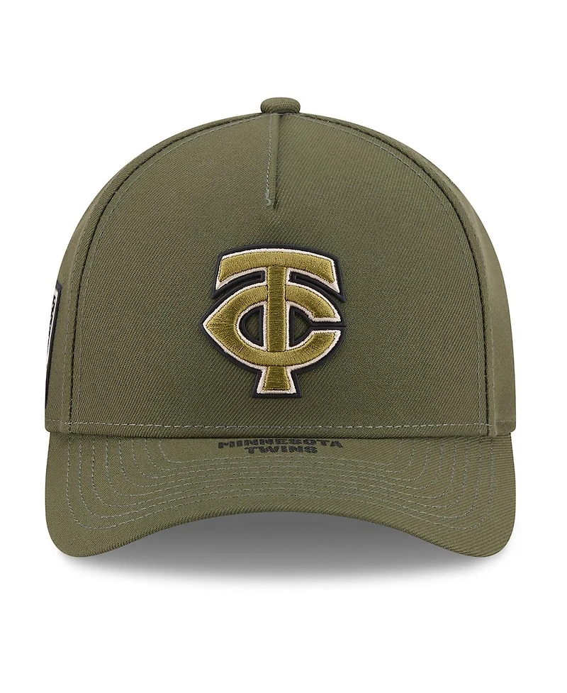 New Era Big Boys and Girls Olive Minnesota Twins 2026 Armed Forces Day 9FORTY M-Crown Adjustable Hat