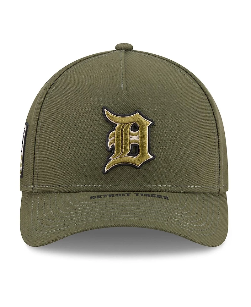 New Era Big Boys and Girls Olive Detroit Tigers 2026 Armed Forces Day 9FORTY M-Crown Adjustable Hat