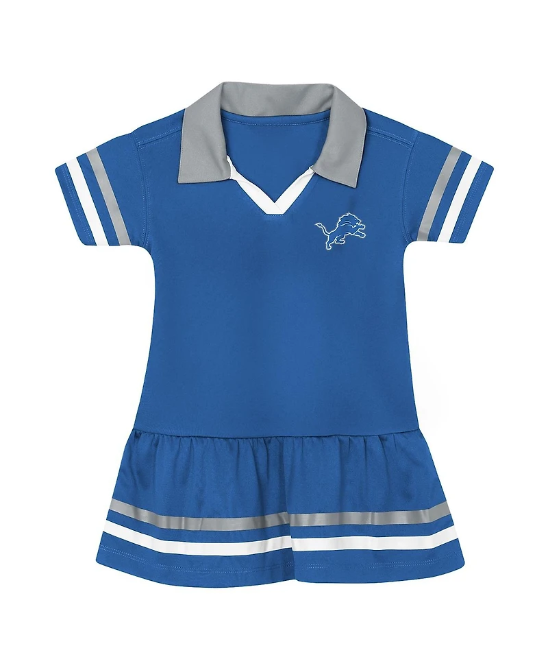 Outerstuff Toddler Girls Blue Detroit Lions Star Player Dress