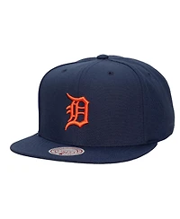 Mitchell & Ness Men's and Women's Navy Detroit Tigers Side Logo Snapback Hat