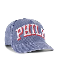 '47 Brand Men's Blue Philadelphia 76ers Reclaim Snow Wash Corduroy Adjustable Hitch Hat