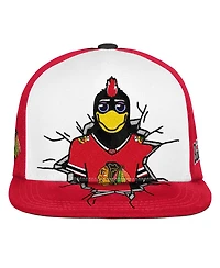 Mitchell & Ness Big Boys and Girls Red Chicago Blackhawks Mascot Snapback Hat