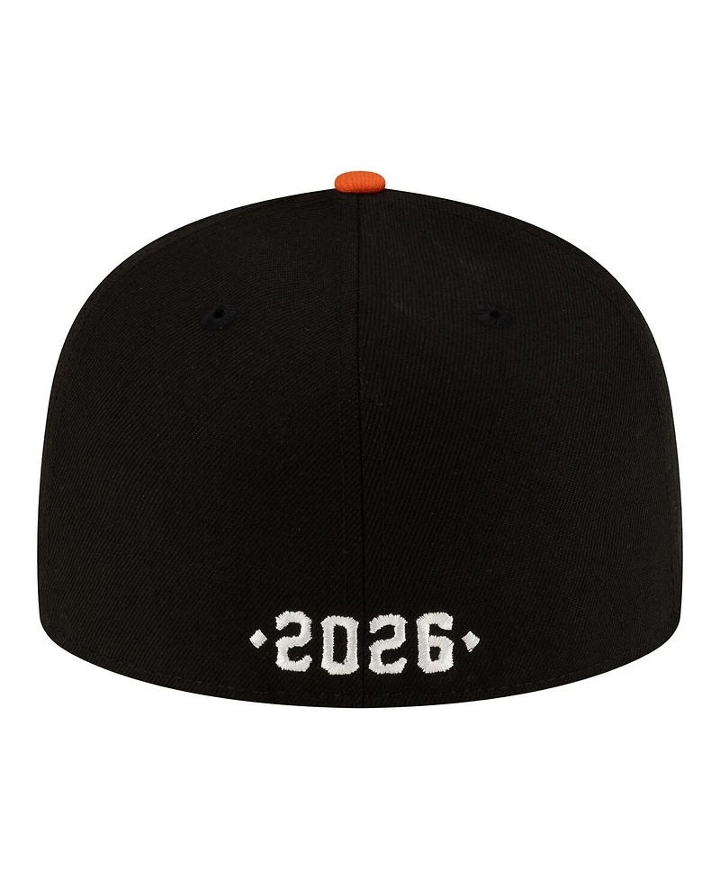 New Era Men's Black San Francisco Giants vs. Monterrey Sultanes 2026 Matchup 59FIFTY Fitted Hat