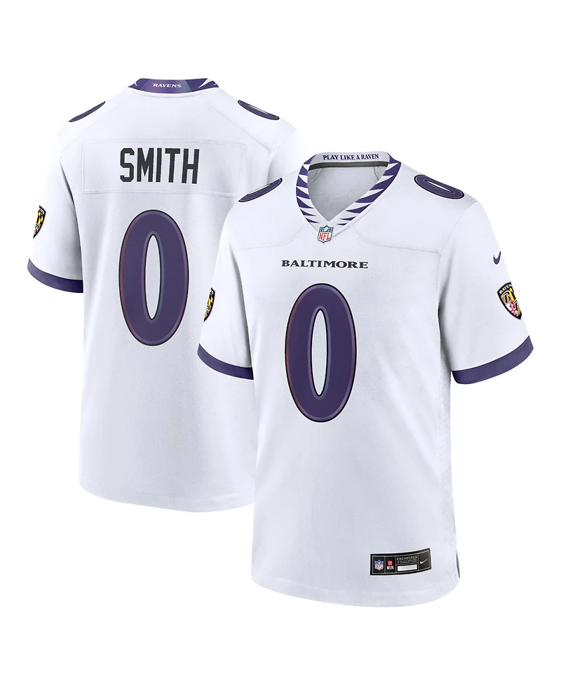 Nike Men's Roquan Smith White Baltimore Ravens Game Jersey
