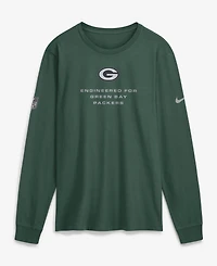 Nike Men's Green Bay Packers Sideline Bold Arch Star Dri-fit Long Sleeve T-Shirt