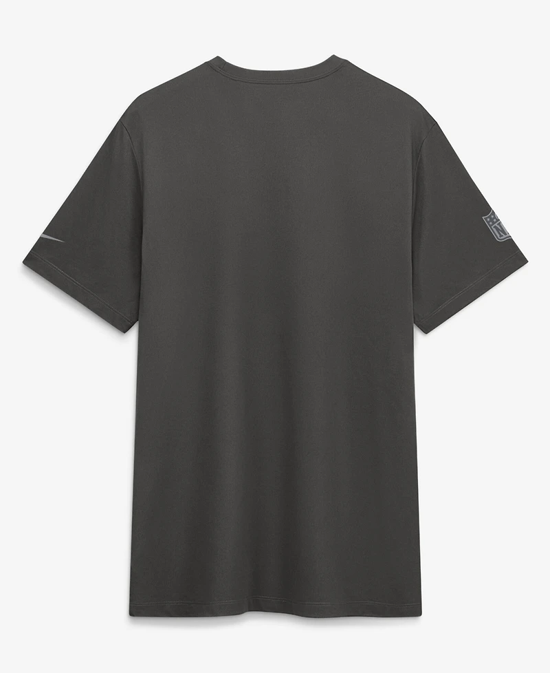 Nike Men's Pewter Tampa Bay Buccaneers Sideline Lead The Charge Legend Dri-fit T-Shirt
