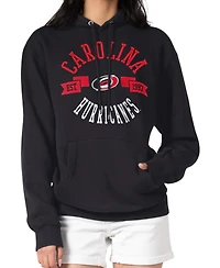 G-iii 4Her by Carl Banks Women's Black Carolina Hurricanes City Graphic Fleece Pullover Hoodie