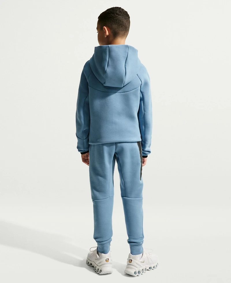 Nike Big Boys and Girls Blue England National Team Tech Fleece Full-Zip Hoodie