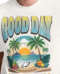 Margaritaville Men's Cream Philadelphia Eagles Good Day T-Shirt