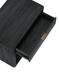 Manhattan Comfort Evelyn 2-Piece 32" Modern 1-Drawer Nightstands
