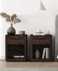 Manhattan Comfort Evelyn 2-Piece 20" -Drawer Nightstands